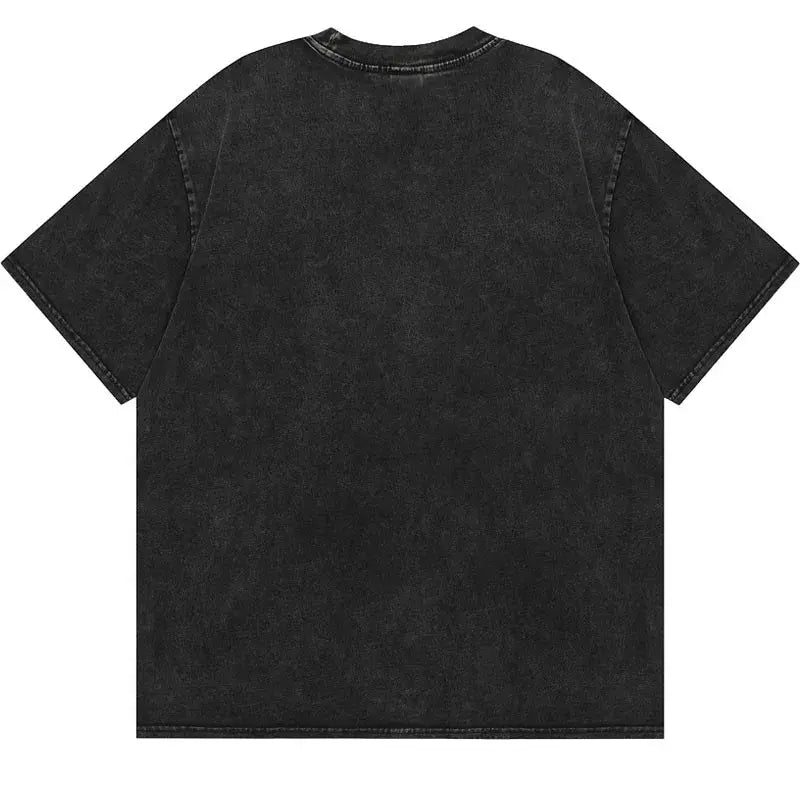 Summer Men's Washed T-shirt.