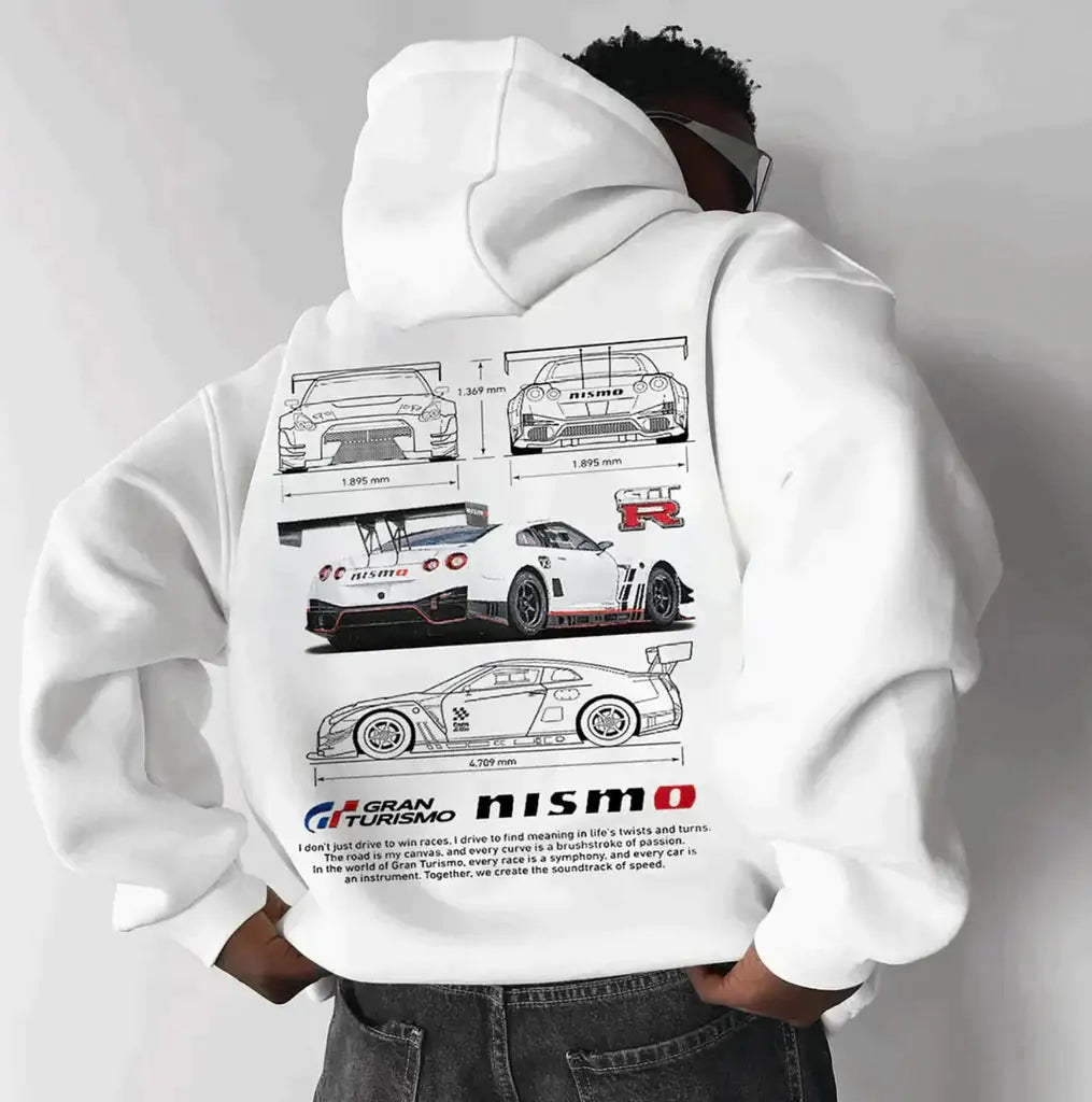 Oversized 911 GTErs Design Hoodie