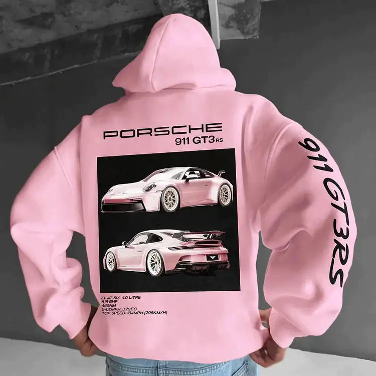 Oversized 911 GTErs Design Hoodie