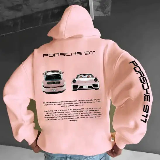 Oversized 911 GTErs Design Hoodie.