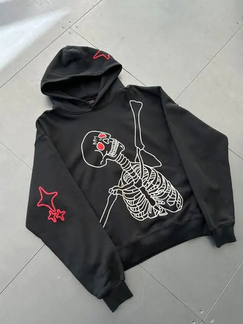 Urban Skull Oversized Hoodie.