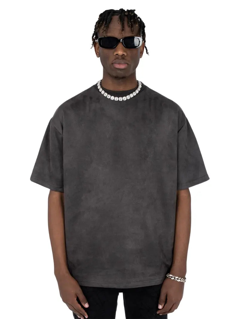 Oversized Suede T-shirt.